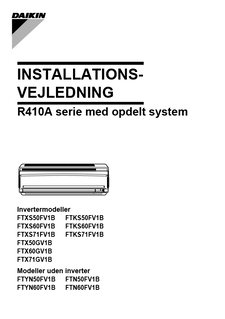 FTXS_FTKS50-60-71F_FTYN50-60F_3PDA190114-1C_Installation manuals_Danish download